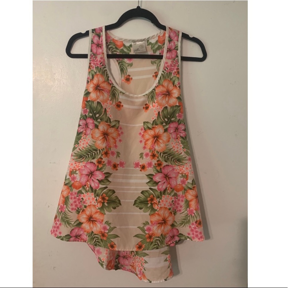 Hawaiian print tank top